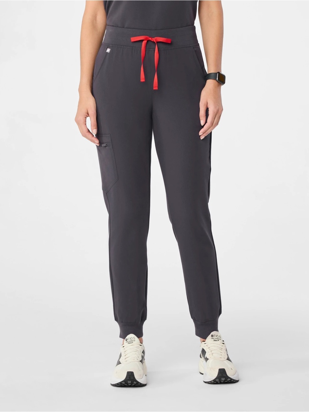 Figs Zamora High-Rise Jogger Scrub Pants Charcoal Size S